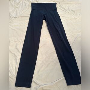 Hard Tail Vintage Dark Navy Fold-over Straight Leggings